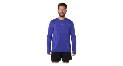 Maillot Manches Longues Asics Road Seamless Violet Homme