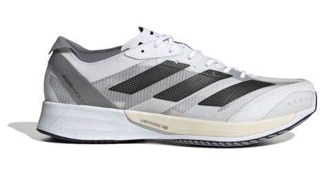 Adidas running adizero adios 7 bianco grigio scarpe da uomo