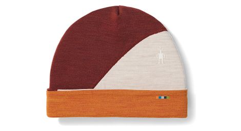 Smartwool thermal merino colorblock beanie orange