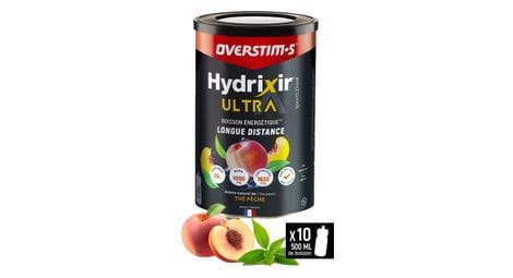 Overstims hydrixir bebida energética ultra té de melocotón 400g