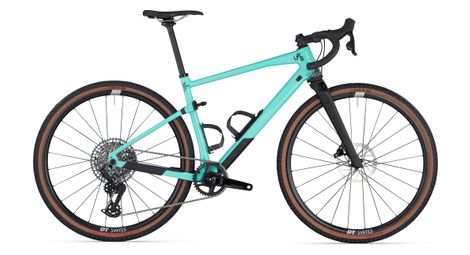 Bici gravel bmc urs 01 lt two sram rival etap axs / gx eagle axs 12v 700 mm blu verde minty aqua 2024