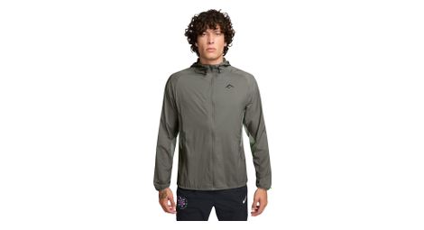 Veste coupe-vent nike trail aireez khaki homme