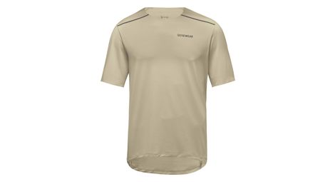Maillot manches courtes gore wear contest 2.0 beige