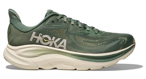 Zapatillas running hoka clifton 10 verde, hombre