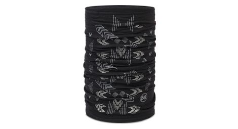 Tour de cou unisexe merino lightweight prints gris/noir