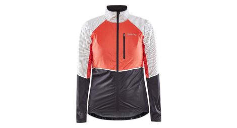 Chaqueta impermeable adv bike hydro lumen coral negro mujer