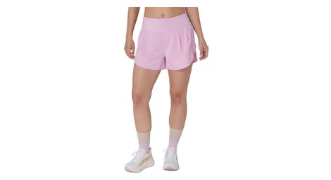 Short Asics Road 3.5in Rose Femme