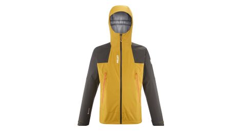 Giacca impermeabile millet seneca gore-tex 3l giallo/verde