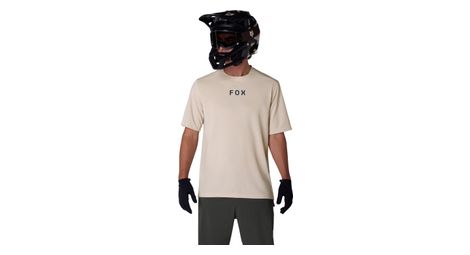 Camiseta de manga corta Fox Ranger Wordmark beige para hombre