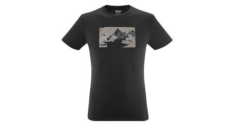 Technisches t-shirt millet wanaka fast schwarz s