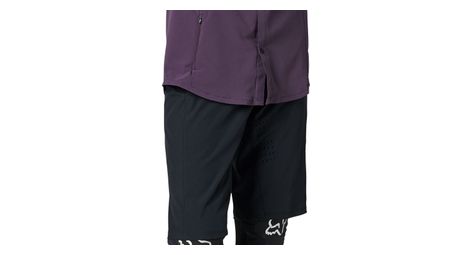 Short avec peau femme fox flexair lite noir