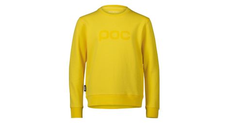 Sweat enfant poc crew jr aventurine jaune