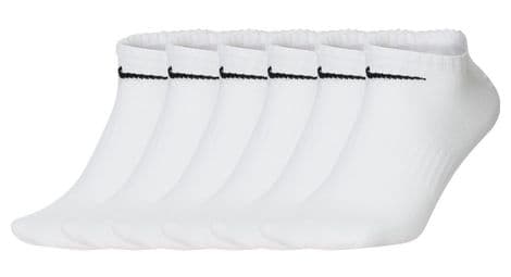 Nike everyday lightweight no-show socks (x6) white unisex