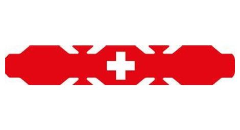 Autocollant drapeau suisse pour porte-bagages codex-u