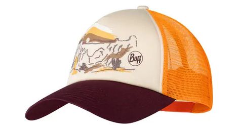 Cappellino Buff Trucker Arancione Bianco