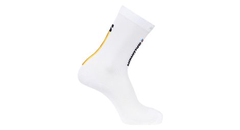 Chaussettes Salomon Pulse Race Flag Crew Blanc