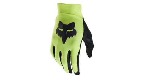 Guantes largos fox flexair lunar negro/amarillo