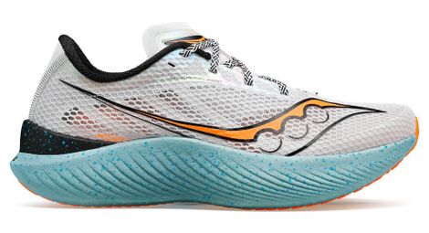 Chaussures de Running Saucony Endorphin Pro 3 Blanc Bleu Orange