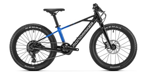 Mondraker f-play 20 microshift 11v zwart blauw 2024 semi-rigide elektrische mountainbike voor kinderen