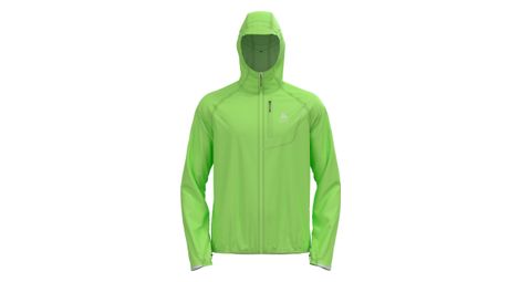 Odlo zeroweight dual dry performance knit running jacket green