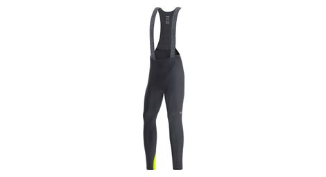 Cuissard long gore wear c3 thermo tights+ noir jaune fluo