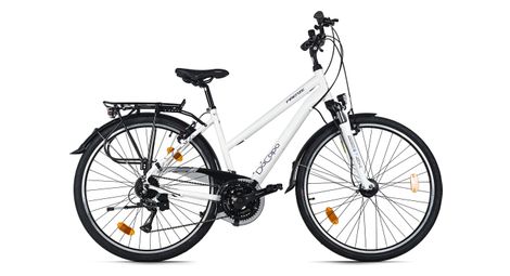 VTC Femme 28'' Firenze 200 Blanc V-Brakes TC 48 cm 24 Vitesses DaCapo