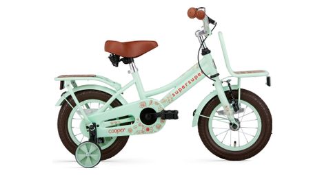 Velo enfant supersuper cooper bamboo 12 pouces vert pistache