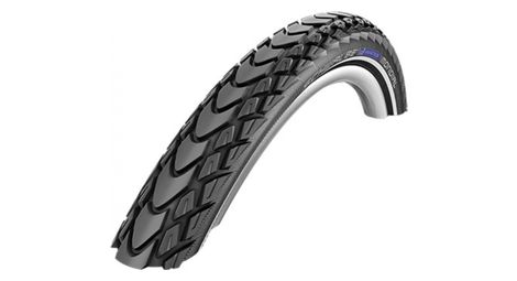 Pneu vtt urbain 26 x 2.00 schwalbe marathon mondial noir tr (50-559) renfort 5mm flanc reflex