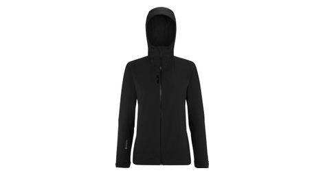 Wasserdichte damen-wanderjackemillet grands montets ii gore-tex schwarz