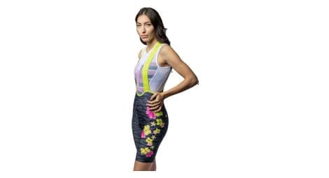 Damen bibshorts alé sauvage grau/multi