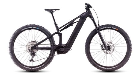 Cube stereo hybrid one44 hpc race 800 electric full suspension mtb shimano deore xt 12s 800 wh 27.5'' blackline black 2025
