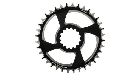 E thirteen plateau guidering m direct mount noir argent