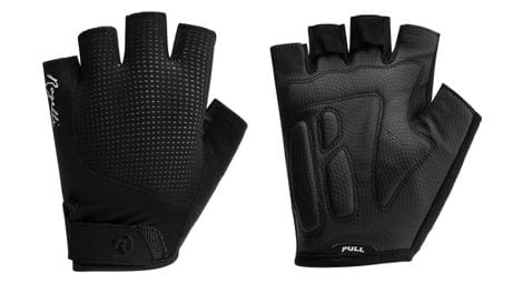 Gants velo rogelli essential - femme - noir/noir