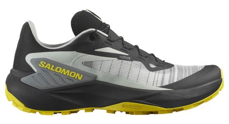 salomon genesis black yellow men s trail running shoes