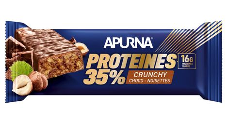 Apurna barre crunchy hyperprot en e chocolat-noisettes 45g