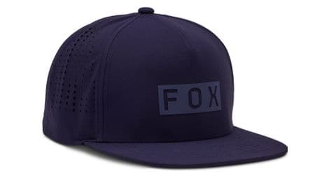Fox snapback wordmark tech cap blau os