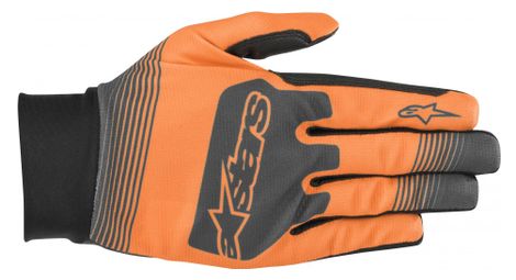 Alpinestars teton plus glove bright orange mid gray
