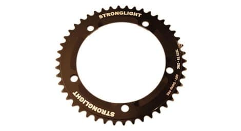 Plateau route diam 144 exter 46dts noir alu 7075 track strong piste 5 branches