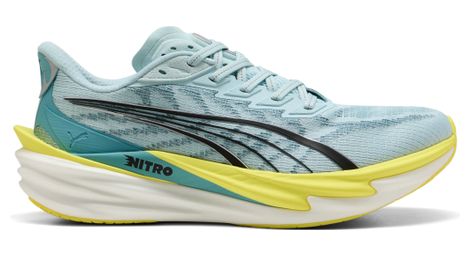 Zapatillas de running Puma Deviate Nitro 4 azul/amarillo para hombre
