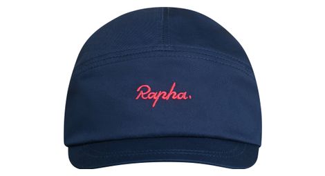 Casquette unisexe rapha logo bleu marine/rose