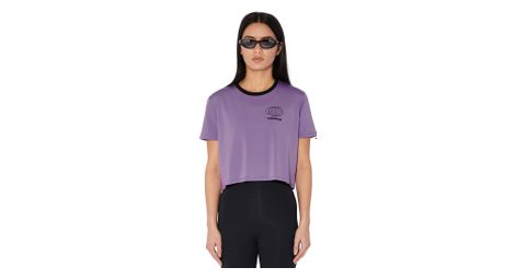 Crop-top circle smooth operator violet femme