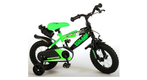 Velo pour enfants volare sportivo garcons 12 pouces vert fluo noir 95 assemble