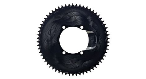 Ingranaggio alugear aero round 110 bcd a 4 viti asimmetrico shimano a 12 velocità blackj