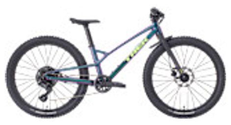 Vtt enfant rigide trek wahoo 24 trail microshift 9v 24 irisé vert