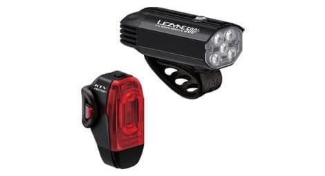 Par de luces lezyne fusion drive 500+/ ktv drive pro+ negro