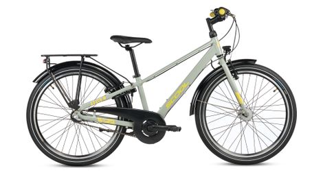S’COOL troX pro, vélo enfant, 3 vitesses, Gris/Jaune