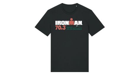 Maglietta manches courtes ironman 70.3 en provence aix courtes noir homme