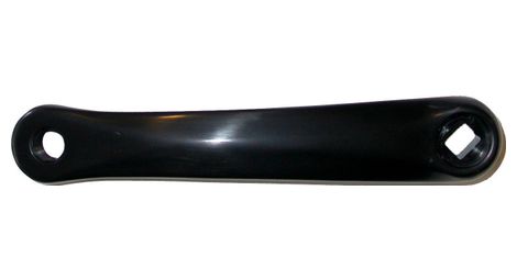 Manivelle gauche aluminium etroite 170mm noire.