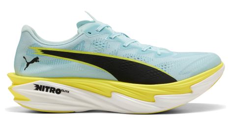 Zapatillas de running Puma Deviate Nitro Elite 4 azul/amarillo para hombre