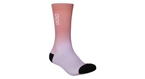 Chaussettes poc essential print degrade violet rose